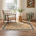 thumbnail image 4 of KUETH 8x10 Machine Washable Floral Rug for Living Room, Large Soft Low Pile Non Slip Backing Area Rug, Slate Beige Rug for Bedroom Dining Room Office, 4 of 5