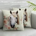 thumbnail image 3 of Nawypu Just A Girl Who Loves Horses Decorative Throw Pillow Case Cover,Cute Floral Horse Decorations for Home Bedroom Girls Room Office,Horse Lovers Owners Gift,Horse Riders Gift for Girls, 3 of 5