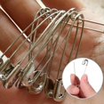 thumbnail image 4 of Alfiler de seguridad, alfileres para manualidades, para ropa, bricolaje, manualidades (1000 piezas, plateado), 4 of 5