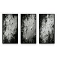 thumbnail image 2 of Designart "Abstract Landscape Fifty Shades of Gray II" Abstract Painting Framed Wall Art Set Of 3 - Black Modern Frame Gallery Set For Office Decor, 2 of 6