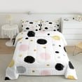 thumbnail image 2 of jejeloiu Graffiti Circle Bedding Comforter Set,Geometric Circular Pattern Twin Comforter Sets,Colorful Dots Bedding Set For Girls Kids,Luxury Bedroom Decor Reversible,2-Piece, 2 of 8