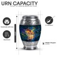 thumbnail image 3 of Yatskia Forest Deer Urn for Ashes for Women, Funeral Burial Urns for Human Ashes Adult Man, Memorial Keepsake Urns for Human Ash, (Monar 10 Inch and 3 Inch), 3 of 8