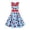 R/Light Blue2561, variant on Vividxx Girls Dress With Collar Sleeveless Waist Design For Daily Wear Party Performance Fashion Clothes For Kids