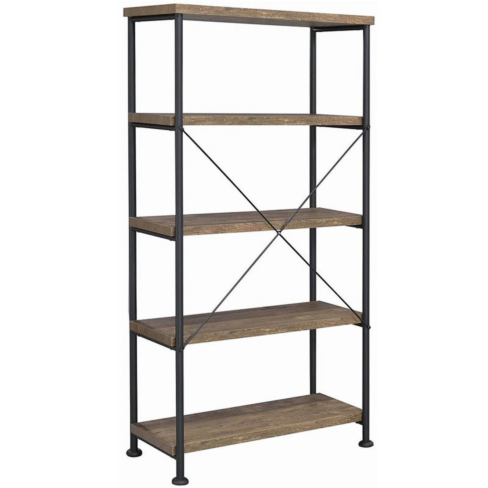 Coaster Furniture Analiese Rustic Industrial Decorative Bookcase - Rustic Oak