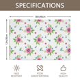 thumbnail image 3 of Placemat, Pioneer Flower Floral Print Pattern Place Mats Table Mat Set Of 2, PVC Washable Placemats for Party Kitchen Dining Decoration, 18x12 Inch, Fade Resistant, 3 of 6