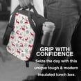 thumbnail image 6 of Lsque Vintage Christmas Reindeer Lunch Bag Lunch Box for Women Men Reusable Insulated Lunch Tote Bag,Leakproof Thermal Cooler Sack Food Handbags Case High Capacity, 6 of 9