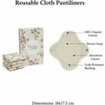 thumbnail image 4 of Maxim® Organic Cotton Reusable Winged Pads | Cloth Menstrual Pads, Plastic-Free Organic Reusable Pad with Wings, Breathable & Hypoallergenic, 3 Pack, 4 of 9