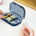 thumbnail image 7 of Easy Open Pill Organizer Airtight Pills Box Organizer with Sealed Gasket, Portable Compact Pill Dispenser for Home Travel, Portable Pill Organizer for Travel, 7 of 7