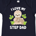 thumbnail image 4 of Inktastic Cute Sloth I Love My Step Dad with Green Leaves Boys or Girls Baby Bodysuit, 4 of 5