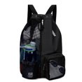 thumbnail image 1 of WANDF Swim Bag Mesh Drawstring Backpack with Wet Pocket for Swimming, Gym, and Workout Gear, 1 of 8