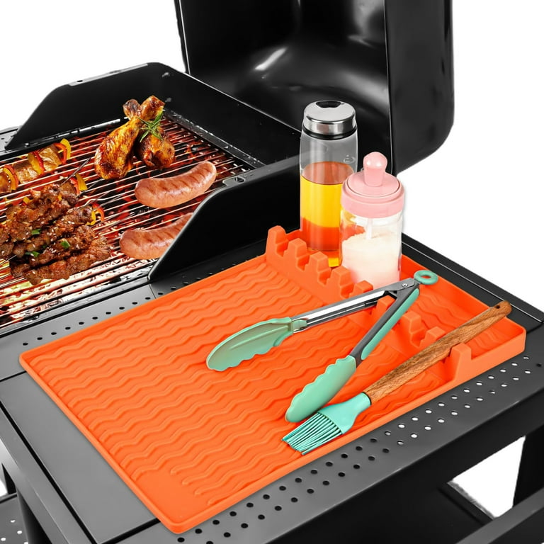 Table Top Char Broil Grates Outdoor Grill Mat for Air Fryer Grill Mat Grill Sheets Grill Pans for Outdoor Grill for Bottom Rug for Fireplace Reusable Oven Liner Copper Cooking Sheets for