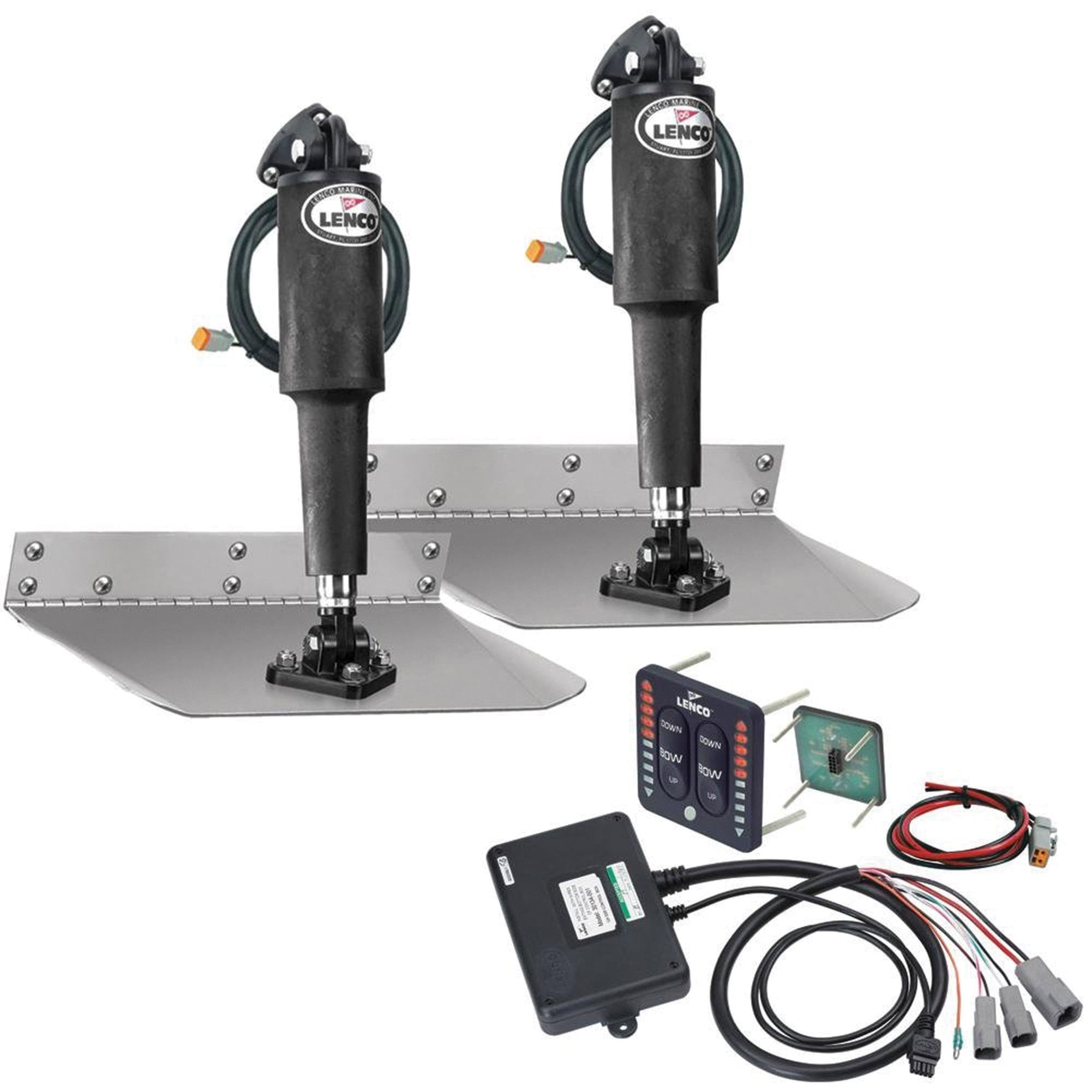Lenco Marine 15108-103 Standard Trim Tab Kit with LED Integrated Switch - 9" x 12"