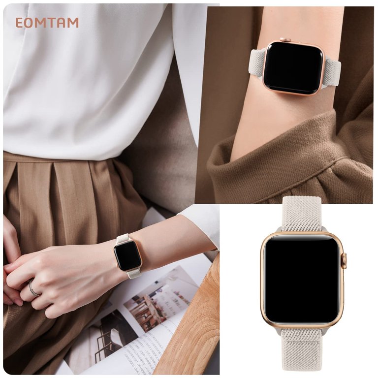 1pack Sport Band Compatible with Apple Watch band 38mm 40mm 41mm 42mm 44mm  45mm 49mm Rugged Slim Thin Adjustable Fabric Strap Replacement Wristband  for iwatch Series Ultra 8 7 SE 6 5 4 3 2 1 2023 - US $11.99
