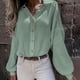 thumbnail image 5 of Cárdigan de manga larga con cuello en V para mujer, informal, liso, con botones, camisetas Fridja  BV0+4160, 5 of 5
