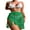 Green, variant on Women Knitted Sarongs Solid Color Hollow-Out See-Through Tassel Mini Beach Skirts Summer Drawstring Slit Swimsuit Cover-Ups