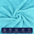 thumbnail image 4 of Elegant Comfort Towel Set - Soft, Highly Absorbent, Towels for Bathroom, Gym, Spa & Hotel - High-Quality Turkish Cotton Washcloths, Plush & Durable, Quick-Drying Aqua, 4 of 4