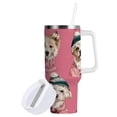 thumbnail image 2 of 30 oz Stainless Steel Tumbler Vacuum Insulated Leak Proof Stainless Steel Coffee Cup Water Bottles Cartoon Christmas Dogs, 2 of 9