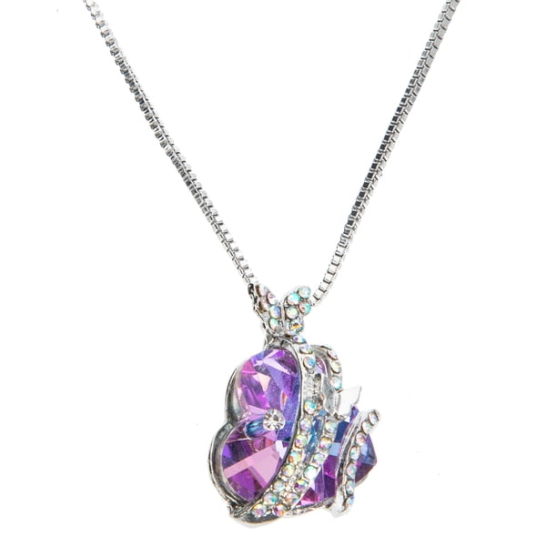 KAKOWELY Cadena de cuello con mariposas y diamantes de imitación para clavícula, decoración moderna para el cuello.