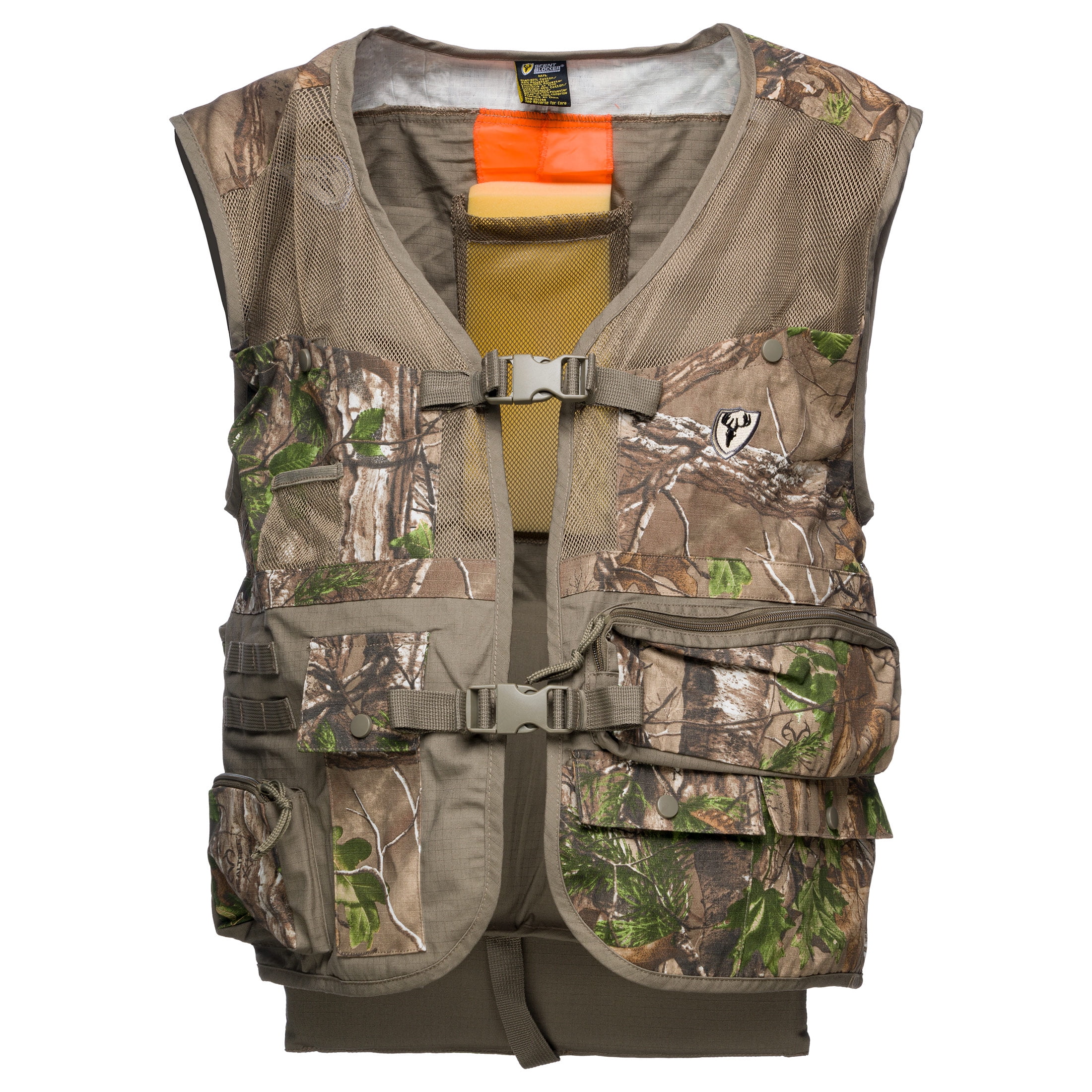 Men's Camo Turkey Vest with Cushioned Seat-LARGE-XL-46/48 