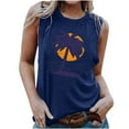 thumbnail image 2 of Titcea Tank Top for Women Palm Tree Printed Round Neck Sleeveless Graphic Tees Hawaiian Beach Holiday Summer Casual T Shirts, 2 of 5