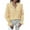 Yellow, variant on cfhntfmh Womens Long Sleeve Button down Shirts Plaid Ruffle V Neck Blouse Business Casual Work Tops Fall Fashion Blouses