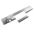 thumbnail image 1 of Car Chrome ABS Rear Trunk Gate Door Handle Bowl Cover Trim for Triton L200 2019 2020 2021,2 x Rear Handle Tail Gate Cover,Silver, 1 of 5