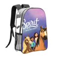 thumbnail image 1 of Spirit: Corre Libre Mochila transparente temática, resistente y duradera, bolsa see-through para trabajo, deporte, universidad y viaje, 31 × 43 cm, 1 of 6