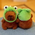 thumbnail image 1 of Bingirl Capybara Plush Toy Strawberry Hat Simulation Turtle Backpack Capybara Plush Animal Dolls Birthday Gift For Boys And Girls, 1 of 8