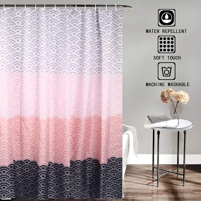 Cortina De Ducha Cortina De Ducha De Tela 180x180 Cm, Cortina De Ducha Decorativa De Fácil Cuidado con Ojales Reforzados, Cortinas De Caída Impermeables para Baño