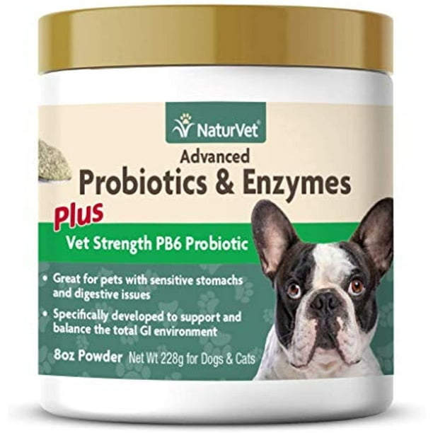 NaturVet Advanced Probiotics & Enzymes Plus Vet Strength PB6