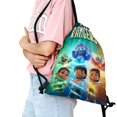 thumbnail image 2 of Guardianes del Espíritu Mochila de Cuerdas para Deportes y Gimnasio, Bolsa de Cuerdas Resistente al Agua, Bolsa Cinch, 30×40cm, 2 of 6