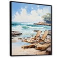 thumbnail image 2 of Designart "Blissful Coastal Beach II" Nautical & Beach Floater Framed Wall Decor, 2 of 7