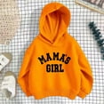 thumbnail image 2 of FAOWME Kids Boy Girl Casual Letter Print Hoodie Pullover Hooded Sweatshirt Tops Orange 7-8 Years, 2 of 3