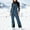 Navy, variant on LEKODE Ski Onesie Women Woman Thermal Set Winter Onesie Women Ski Suit Women's Ski Suit Ski Outfits for Women Ski Wear Women Navy L