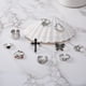thumbnail image 4 of LATS-anillo cruzado Chapado en plata para mujer, sortija Vintage, gótico, Punk, Steampunk, cara Llorona, mariposa, Rana, conjuntos de anillos, joyería de fiesta, moda, 4 of 4