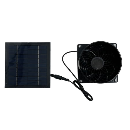 Solar Fan Set Solar Exhaust Fan 5W Solar Drivens Ventilation Fan for Chicken Coops Greenhouses and Pet Houses