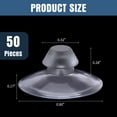 thumbnail image 2 of 50 Pack 20mm Mini Clear Suction Cups for Glass Table Tops Without Hooks Suction Cups for Glass Sucker Pad for Home Decoration Rubber Sucker Small Window Hangers Home Office, 2 of 5