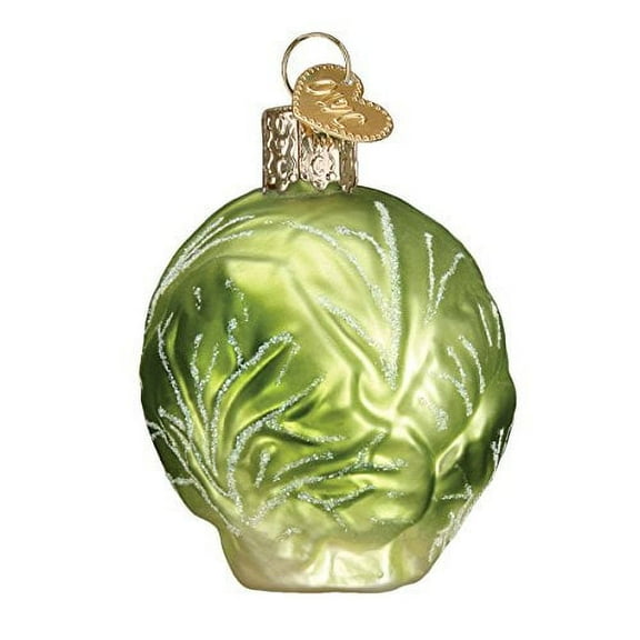 Old World Christmas Ornaments: Vegetables Glass Blown Ornaments for Christmas Tree, Brussel Sprout