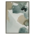 thumbnail image 3 of Kate and Laurel Sylvie Color Exploration I Framed Canvas Wall Art by Amy Lighthall, 28x38 Gray, Modern Abstract Soft Watercolor Art for Wall, 3 of 7