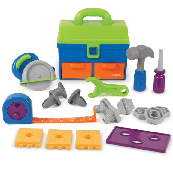 Learning Resources New Sprouts All-In-One Toolbox - Kids Tool Set, Toddler Toys, Ages 2