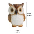 thumbnail image 6 of Mini Owl Figurine Resin Statue, Fairy Garden & Home Decor Animal, 6 of 8