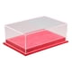 thumbnail image 2 of Vitrina de acrílico transparente para maquetas de coches, caja de almacenamiento, escala 1:64, versátil para encimera. Rojo, 2 of 9