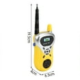 thumbnail image 3 of Radio Walkie Talkie de mano para niños, transceptor de radio para exteriores, interfono (amarillo), 3 of 6