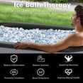 thumbnail image 4 of Costway XL 129 Gal Oval Ice Bath Tub for Athletes with Cover Hand Pump Backpack for Adults Gray, 4 of 10