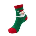 thumbnail image 3 of HuangHuanChen Womens Senior Fuzzy Socks Plush Sleeping Socks Home Coral Velvet Socks Christmas Socks Green, 3 of 3