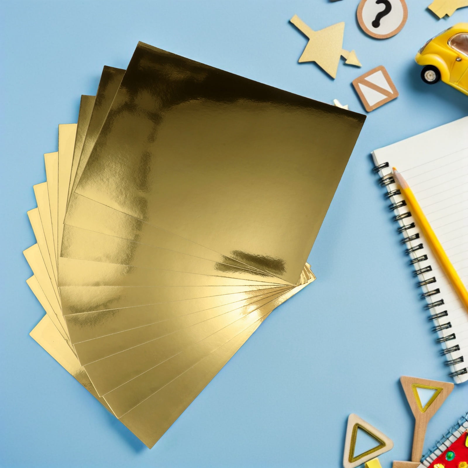 RENACLIPY 50 Sheets Metallic Handmade Craft Paper for Decorations, Scrapbooking, Card Making and Art Projects
