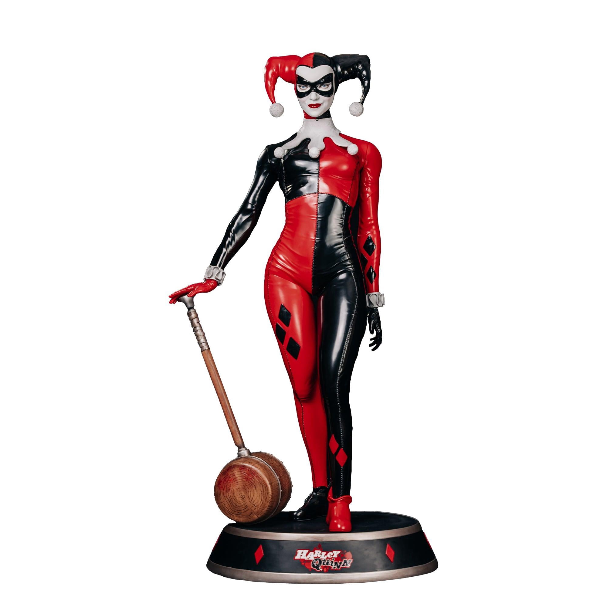 ★ Harley Quinn Statue ★ Harley Quinn Red White & Black Statue by Frank Cho - Walmart.com