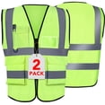 thumbnail image 1 of Chaleco reflectante de seguridad XPCARE para mujeres y hombres, paquete de 2, 1 of 7