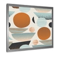 thumbnail image 2 of Designart 'Retro Shapes With Abstract Moons and Suns I' Modern Framed Art Print, 2 of 4