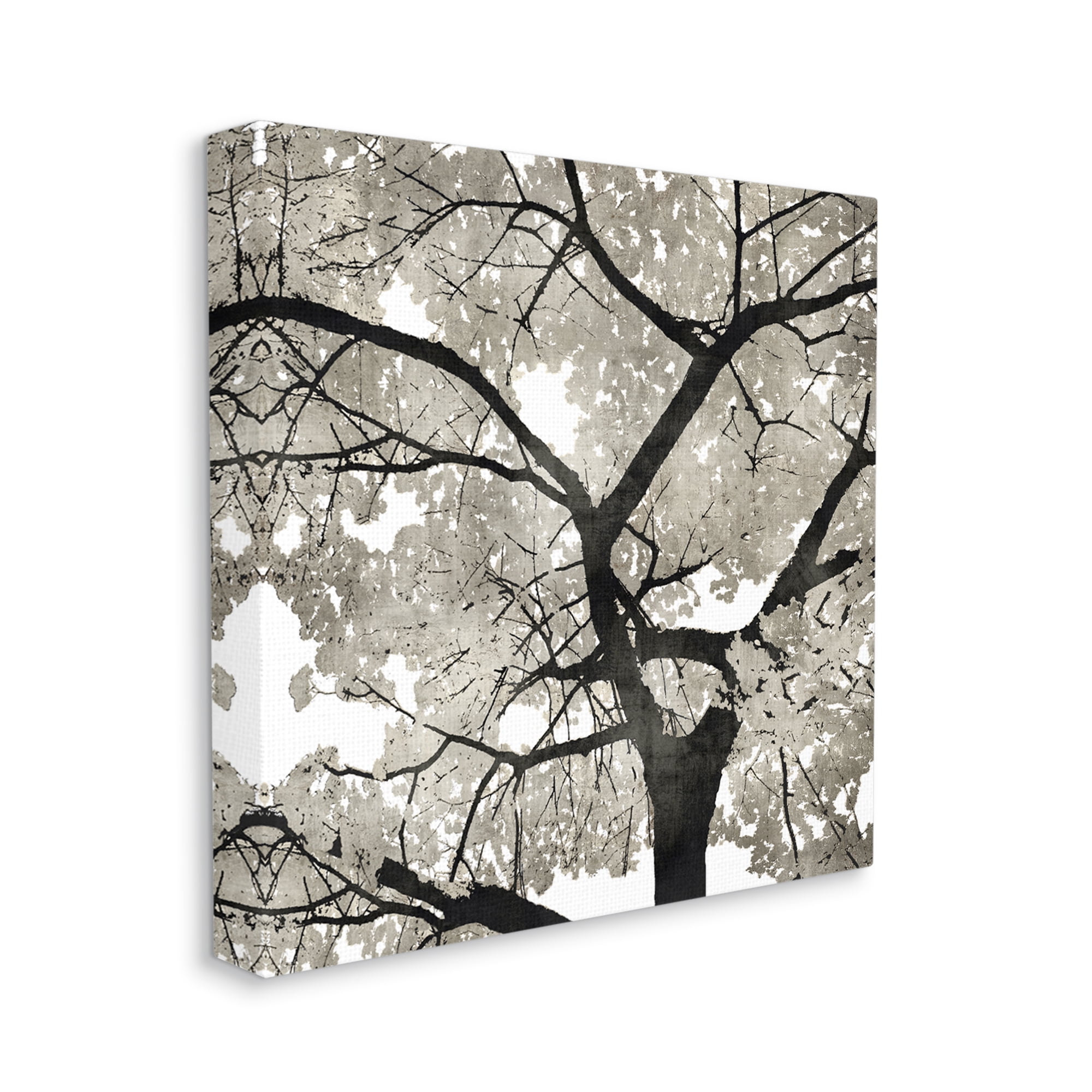 Stupell Industries Abstract Tree Branches Bold Black Grey Wilderness, 24 x 24,Design by Kate Bennett